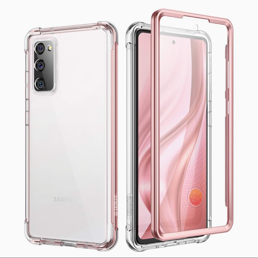 NEW SURITCH Clear Rose Case Galaxy S20 FE 5G Protect Cover Samsung S20 FE 6.5”